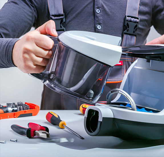 Bagless hoover vacuum repair