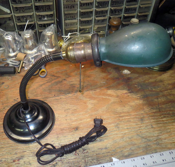 Vintage light repair restoration